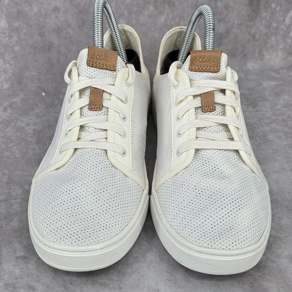 OluKai Pehuea Li White Perforated Mesh Slip On Sneaker Women's Size 9 Shoes